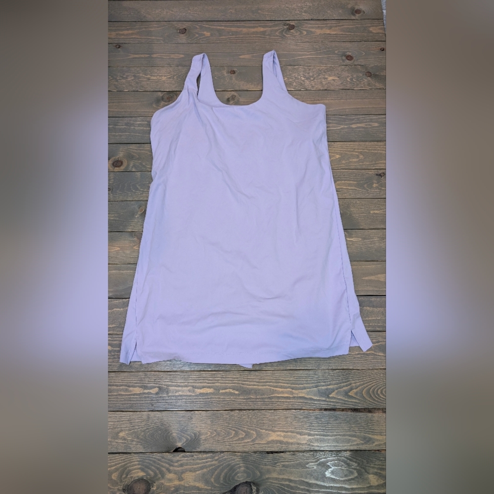 Sleeveless Lavender Pencil Dress with Side Slits